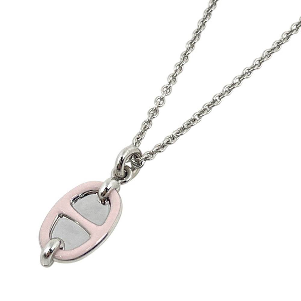 HERMES Silver Necklace